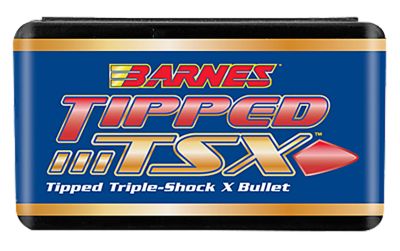 Barnes Bullets Tipped TSX .338 Caliber 160-Grain TTSX Flat Base Reloading Rifle Bullets, 50 Rounds