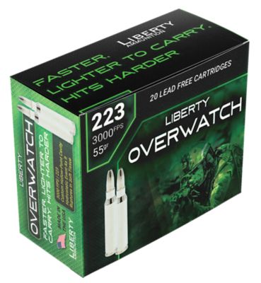 Liberty Ammunition OverWatch .223 Remington 55-Grain Rifle Ammunition, 20 Rounds