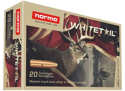 Norma Ammunition Dedicated Hunting Whitetail .270 Win 130-Grain Pointed Soft Point Rifle Ammunition, 20 Rounds