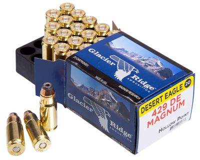 Magnum Research Desert Eagle .429 DE 240-Grain Jacketed Hollow Point Handgun Ammunition, 20 Rounds