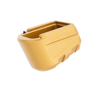 Tyrant CNC Magazine Extension for Sig P365 X Macro, 9mm, Gold, 6061 Aluminum
