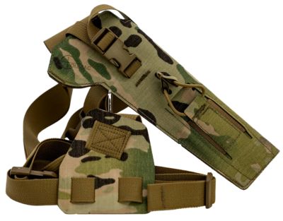 Cole-tac Varmint Wrangler Chest Holster for 0.22 Suppressor Hosts, Left Hand