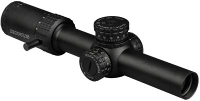 Konus 1-10x 24mm Sultan Rifle Scope, 30mm Tube, Illuminated Engraved Ballistic Circle Reticle