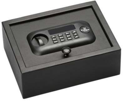 Bulldog Standard Keypad Entry Powder-Coat Steel Digital Top-Open Vault, 11.8 in. x 8.7 in. x 4 in., Black