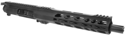 TacFire Pistol Upper Assembly for AR-Platform, 9mm Luger, 10 in. Black Nitride Barrel, Black Anodized, 7075-T6 Aluminum Receiver