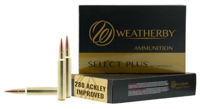 Weatherby Select Plus .280 Ackley Improved 139-Grain Hammer Custom Rifle Ammunition, 20 Rounds