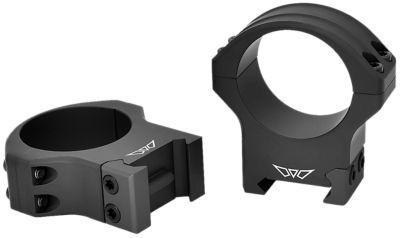 Warne Maxima Horizontal Rings, 34mm Tube, High, Picatinny/Weaver, Matte Black, Steel