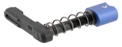 Strike Industries Magazine Catch for AR-Platform, Black/Blue, Black Steel with Blue 6061-T6 Aluminum Release Button