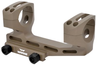 Warne Skeletonized Scope Mount/Ring Combo for MSR, Dark Earth, Aluminum, 34mm Tube, 20 MOA