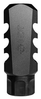 MDT Sporting Goods Elite Muzzle Brake, 7.62mm/308 Cal, 3 Port, 5/8 in. x 24 Thread, Black, Nitride, Steel