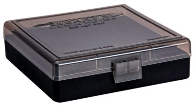 Berry's 9mm/.380 ACP Polypropylene Ammo Box, Holds 100 Rounds, Smoke/Black