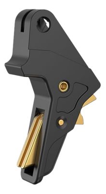 Tyrant CNC Trigger for S&W M&P Full-Size & Compact, Black/Gold, Aluminum