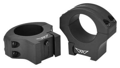 Warne HyperLite Scope Rings for Tikka T3/T3x Factory Dovetail, 30mm Tube, Medium, Picatinny/Weaver/Maxima, Black, MagnaFusion