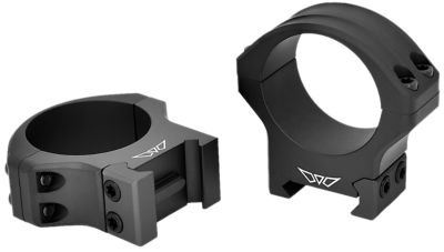 Warne Maxima Horizontal Rings, 34mm Tube, Medium, Picatinny/Weaver, Matte Black, Steel