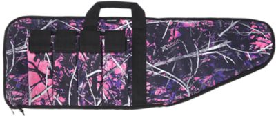 Bulldog 38 in. Extreme Tactical Water-Resistant Nylon Gun Case with 4 Magazine Pouches, Muddy Girl Camo/Black