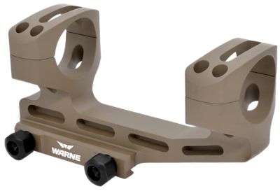 Warne Skeletonized Scope Mount/Ring Combo for MSR, Extended, Dark Earth, Aluminum, 1 in. Tube, 20 MOA