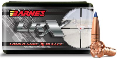 Barnes Bullets LRX Long-Range .270 Win 129-Grain LRX Boat Tail Reloading Rifle Bullets, 50 Rounds