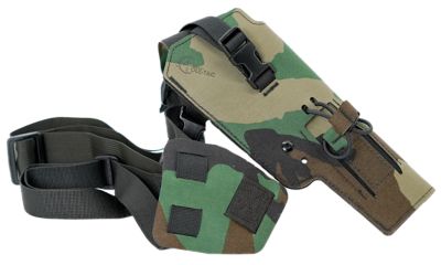 Cole-tac Varmint Wrangler Chest Pistol Holster for 0.22 Suppressor Hosts, Right Hand, M81 Woodland, VW116