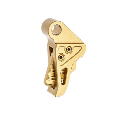 Tyrant CNC I.T.T.S Trigger/Shoe for Springfield Hellcat Pro, Gold, Aluminum
