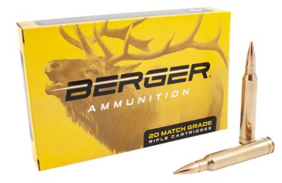 Berger Bullets Classic Hunter .300 Win Magnum 168-Grain Hybrid Boat Tail Rifle Ammunition, 20 Rounds