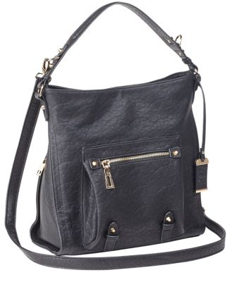 Bulldog Hobo Purse with Holster for Most Small Pistols & Revolvers, Right Hand, Black, Leather