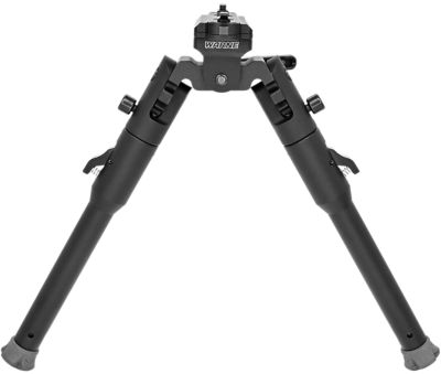 Warne Aluminum/Steel Folding Skyline Lite Shooting Bipod, Black