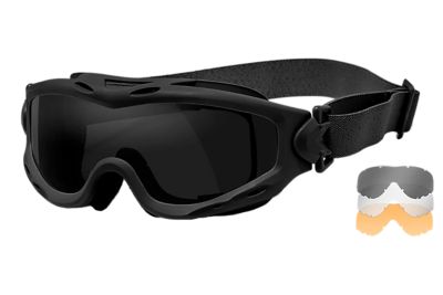 Wiley X Spear Safety Goggles Smoke Gray/Clear/Light Rust/Matte Black