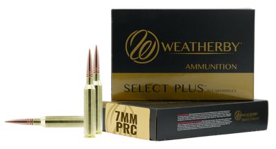 Weatherby Select Plus 7mm PRC 177-Grain Hammer Custom Rifle Ammunition, 20 Rounds