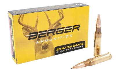 Berger Bullets Classic Hunter .308 Win 168-Grain Hybrid Boat Tail Rifle Ammunition, 20 Rounds