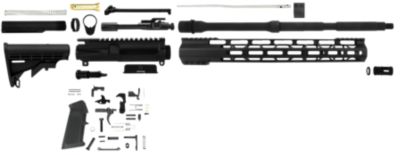 TacFire Unassembled Rifle Kit for AR-Platform, 223 Rem/5.56x45mm NATO, 1/2 in. x 28 Thread, Black, Aluminum