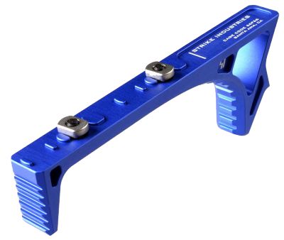 Strike Industries Link Curved Foregrip for AR-Platform, Blue, Aluminum