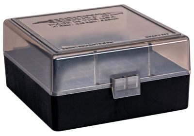 Berry's .223 Remington/5.56 NATO Polypropylene Ammo Box, Holds 100 Rounds, Smoke/Black