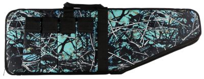 Bulldog 38 in. Extreme Tactical Water-Resistant Nylon Gun Case with 4 Magazine Pouches, Muddy Girl Serenity Camo/Black
