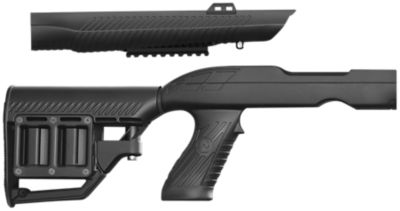 Adaptive Tactical Tac-Hammer RM4 Stock for Ruger 10/22 Takedown, Adjustable with Magazine Compartments, Stowaway Accessory Rail