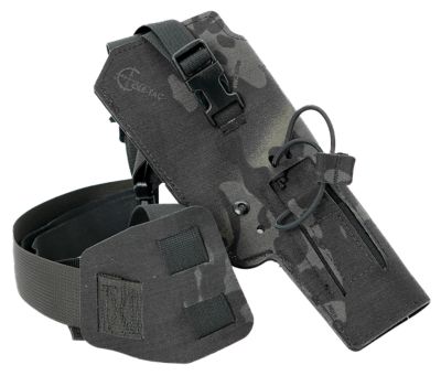 Cole-tac Varmint Wrangler Chest Pistol Holster for 0.22 Suppressor Hosts, Right Hand, MultiCam Black, VW115