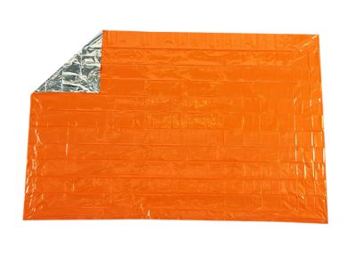 Survive Outdoors Longer SOL Emergency Blanket, Waterproof, Orange, Metalized Polyethylene