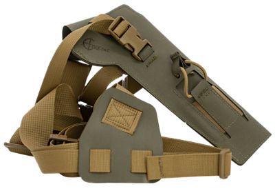 Cole-tac Varmint Wrangler Chest Pistol Holster for 0.22 Suppressor Hosts, Right Hand, Ranger Green, VW104