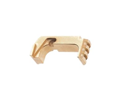 Tyrant CNC Extended Magazine Release for Glock 43x/48, Gold, Aluminum/Steel
