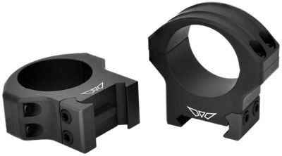 Warne HyperLite Scope Rings, 30mm Tube, Medium, Maxima/Weaver/Picatinny, Matte Black, MagnaFusion Alloy