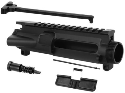 TacFire Stripped Upper Receiver for AR-15, 5.56x45mm NATO, Black Anodized