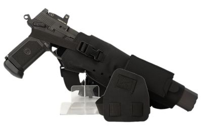 Cole-tac Varmint Wrangler XL Chest Pistol Holster for 0.22 Pistols, Right Hand, Black