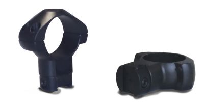 Konus Steel Rings, 30mm Tube, High, 0 MOA, 3/8 in. Grooved Receiver, Black, Steel Alloy