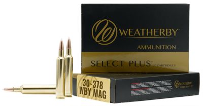 Weatherby Select Plus .30-378 Weatherby Mag 180-Grain Barnes Tipped TSX Lead Free Rifle Ammunition, 20 Rounds