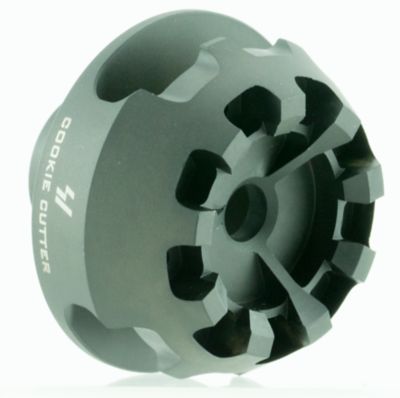 Strike Industries Cookie Cutter Compensator for AR-Platform, 308 Win/7.62x51mm NATO, 5/8 in. x 24 Thread, 1.57 in. OAL