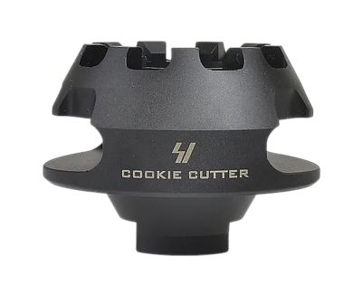 Strike Industries Cookie Cutter Compensator for AR-Platform, 223 Rem/5.56x45mm NATO, 1/2 in. x 28 Thread, 1.57 in. OAL