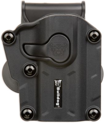 Bulldog Max Multi Fit OWB Holster for Sig P250/P320, S&W M&P 9/40/45 Full Size, Right Hand, Black, Polymer