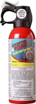 Counter Assault Capsaicin Bear Spray, 32 ft./7 Seconds Range, 10.20 oz.