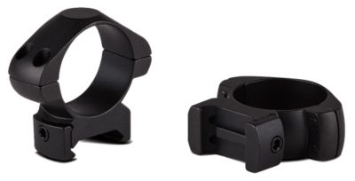 Konus Steel Rings, 1 in. Tube, Medium, 0 MOA, Picatinny/Weaver, Matte Black, Steel Alloy