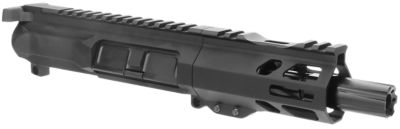 TacFire Pistol Upper Assembly for AR-Platform, 9mm Luger, 4 in. Black Nitride Barrel, 7075-T6 Aluminum, Black Anodized Receiver