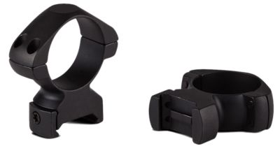 Konus Steel Rings, 30mm Tube, High, 0 MOA, Picatinny/Weaver, Matte Black, Steel Alloy